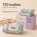 Colección  Arcoíris 12 Paquetes de 60 Toallitas Húmedas (720 Toallitas)